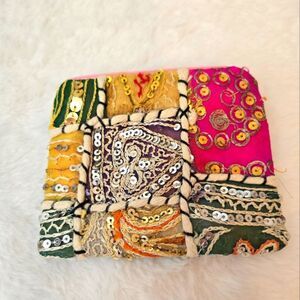 Colorful Patchwork Women's Small Coin Purse Bohemian Patches Stunning